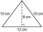 What is the area of the triangle? A. 32 square centimeters B. 48 square centimeters-example-1