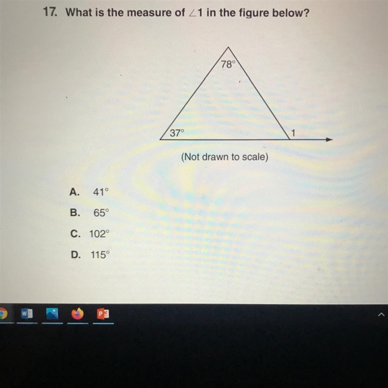 What is the measure of Angle 1 in the figure below?-example-1