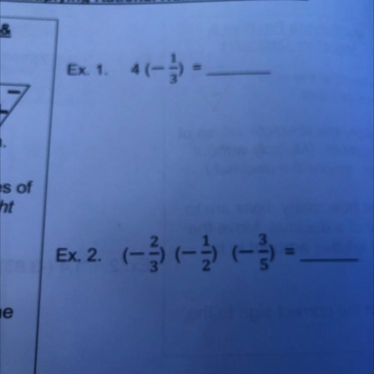 4 (-1/3) = And (-2/3) (-1/2) (-3/5) =-example-1