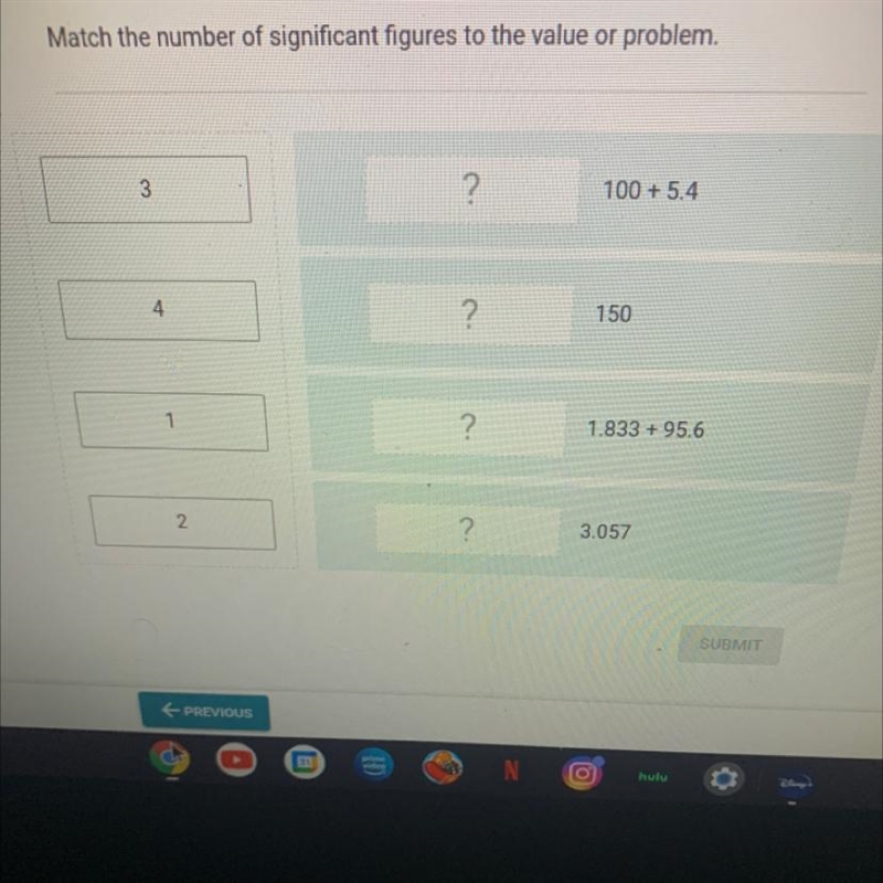 I need help matching the significant figures of the value or problem-example-1