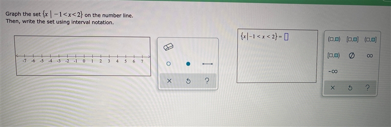 Graph the set (x - 1-example-1