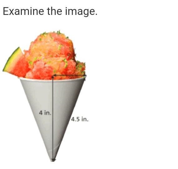 Find the radius of this ice cup. Round to the nearest tenth.-example-1