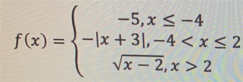 Sketch the graph of the piecewise function below. Make sure your graph is clearly-example-1