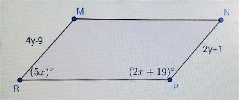 Use the picture below of parallelogram MNPR to answer the question below.What is the-example-1