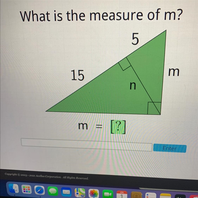 What does m=? I could figure out n but I can’t seem to figure out m-example-1