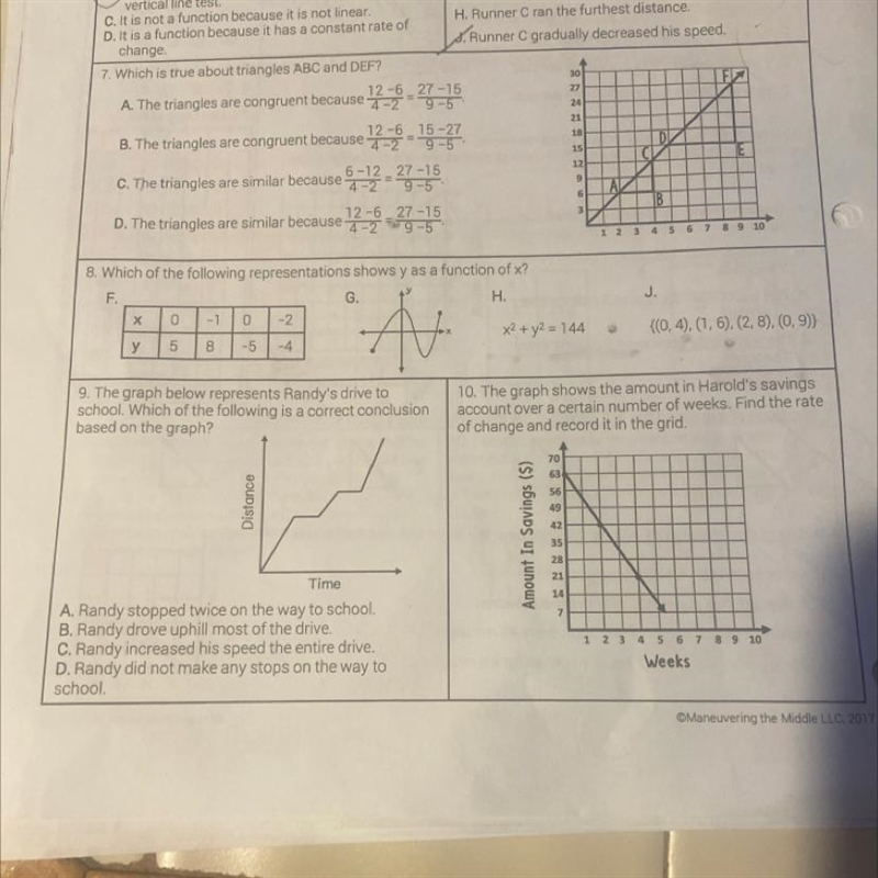 I need help with 8,9,10 this is 8th grade math-example-1