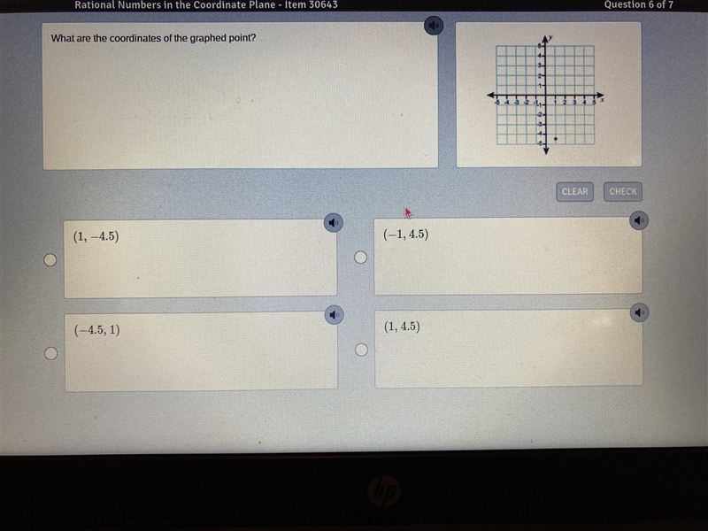 What are the coordinates of the graphed point-example-1