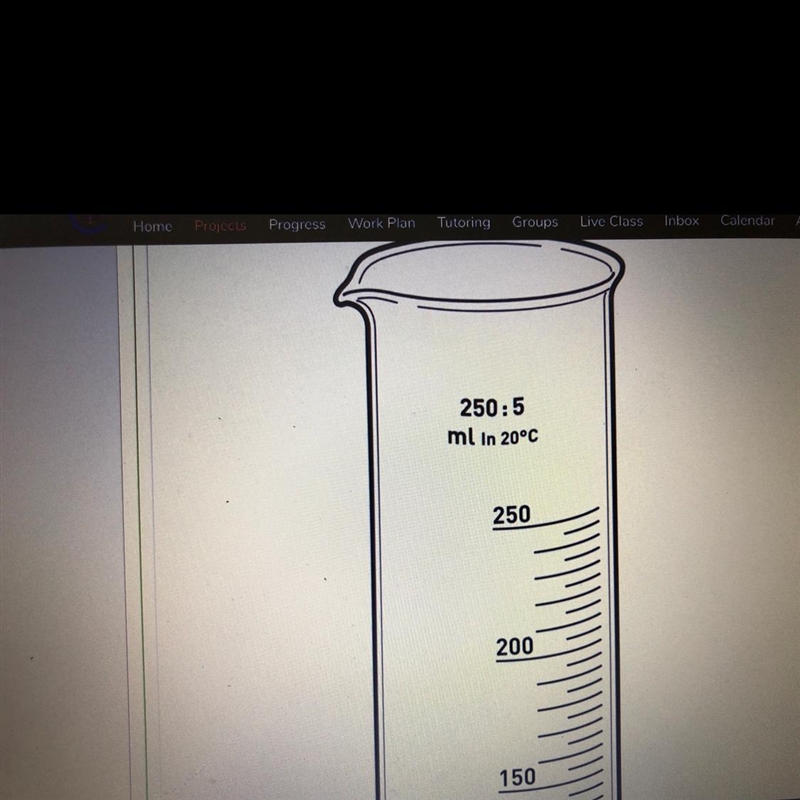 3. What is the smallest volume you could measure with this graduated cylinder?-example-1