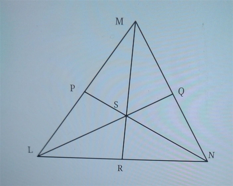 In LMN, S is the centroid. If SR=7 find MS-example-1