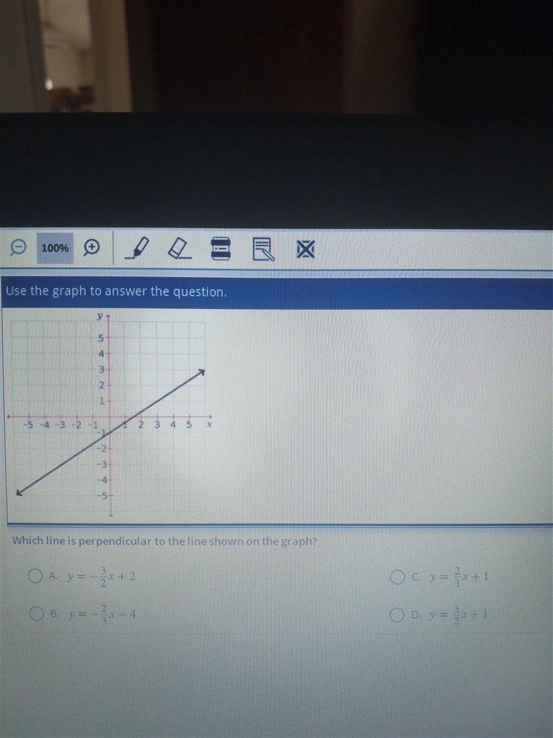 Use the graph to answer the question. 5 3 1 5 4 3 2 1 EN 4 5 2 N -3 -4 TVhich line-example-1