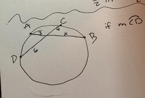 If the m CD = 60 degrees what is the m of AB?-example-1