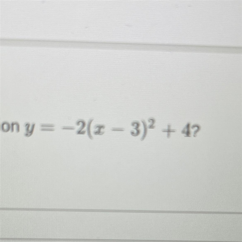 I just need the answer pleaseI am trying to find the line of symmetry for the parabola-example-1