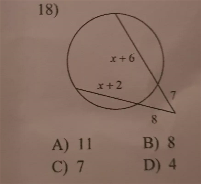 I need help solving for x assume that lines which appear tangent are tangent-example-1