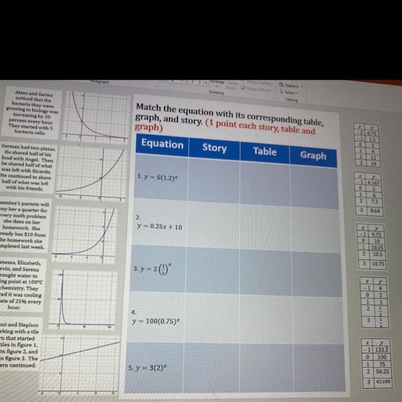 Alexa and Sarina noticed that the bacteria they were growing in biology was Increasing-example-1