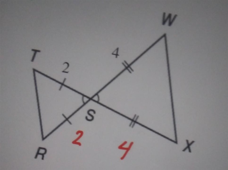 The question: Use flowcharts to determine if each of the triangle pairs is similar-example-1