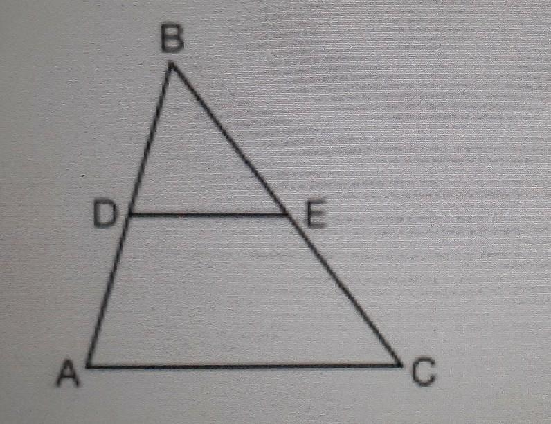 In this diagram below AC=3x-15 and DE=6Solve for the value of X.-example-1