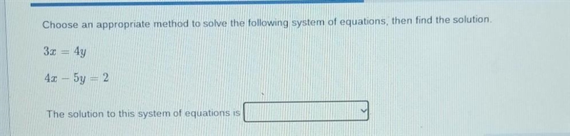 Use elimination method to solve the following system of equations . VIEW ATTATCHED-example-1