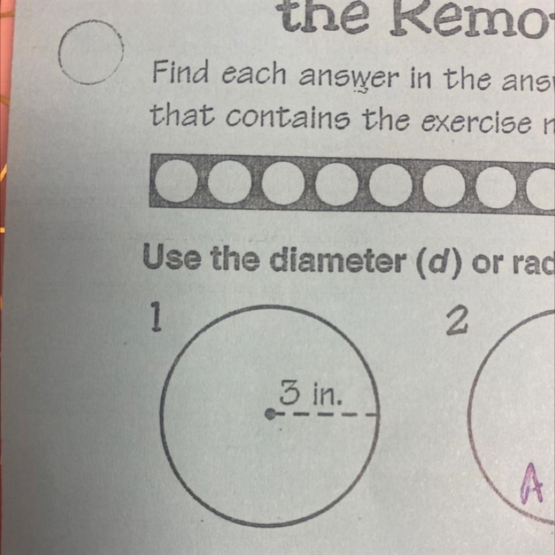 Use the diameter (d) or the radius (r) to find the area-example-1