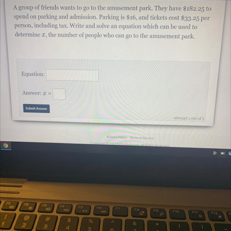 A group of friends wants to go to the amusement park. They have $182.25 to spend on-example-1