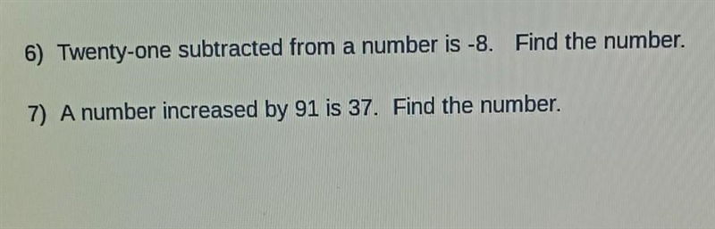 Write an equation for each problem then solve the equation and check your solution-example-1