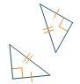 Which pair of triangles can be proven congruent by the HL theorem? 2 right triangles-example-3