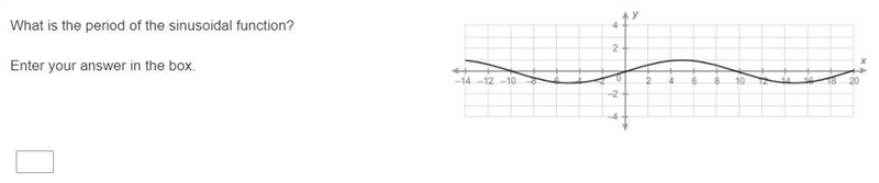 What is the period of the sinusoidal function? Enter your answer in the box.-example-1