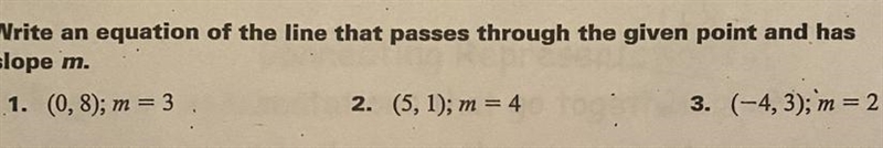 What would the method be for finding the equation that passes through the given points-example-1