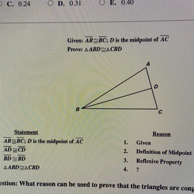 Use the proof above to answer the question: What reason can be used to prove that-example-1