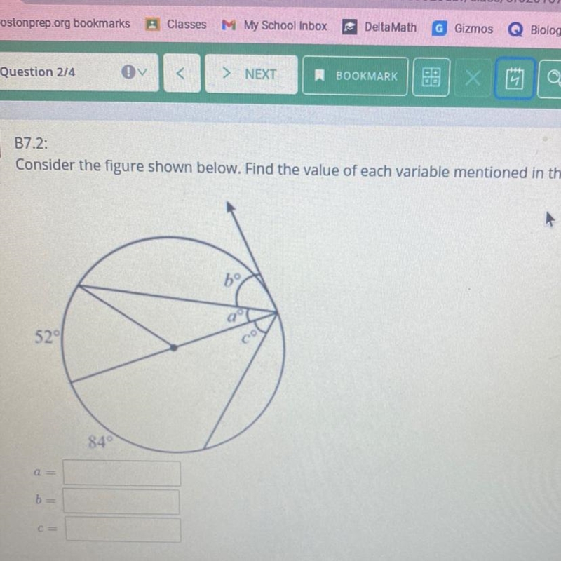 Find the value of each variable mentioned in the figure below.-example-1