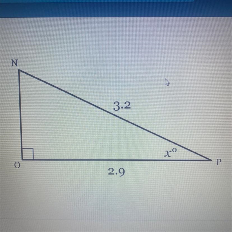 Solve for x. Round to the nearest tenth of a degree, if necessary.-example-1