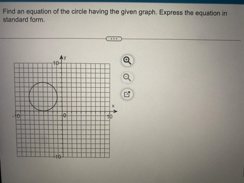 The equation of the circle is….-example-1