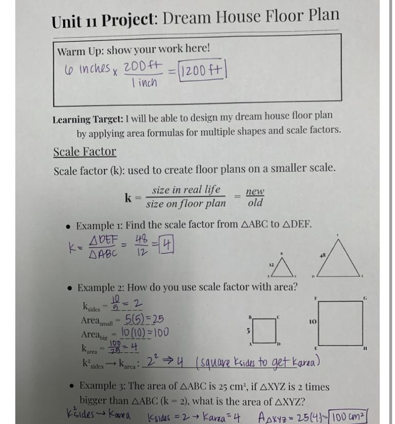 Can someone help me make a floor plan using the shapes on the scale factor sheet?-example-1