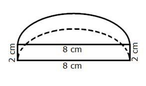 Using the equation from Part E (V=1/2πr↑2↓h), what is the approximate volume of one-example-1