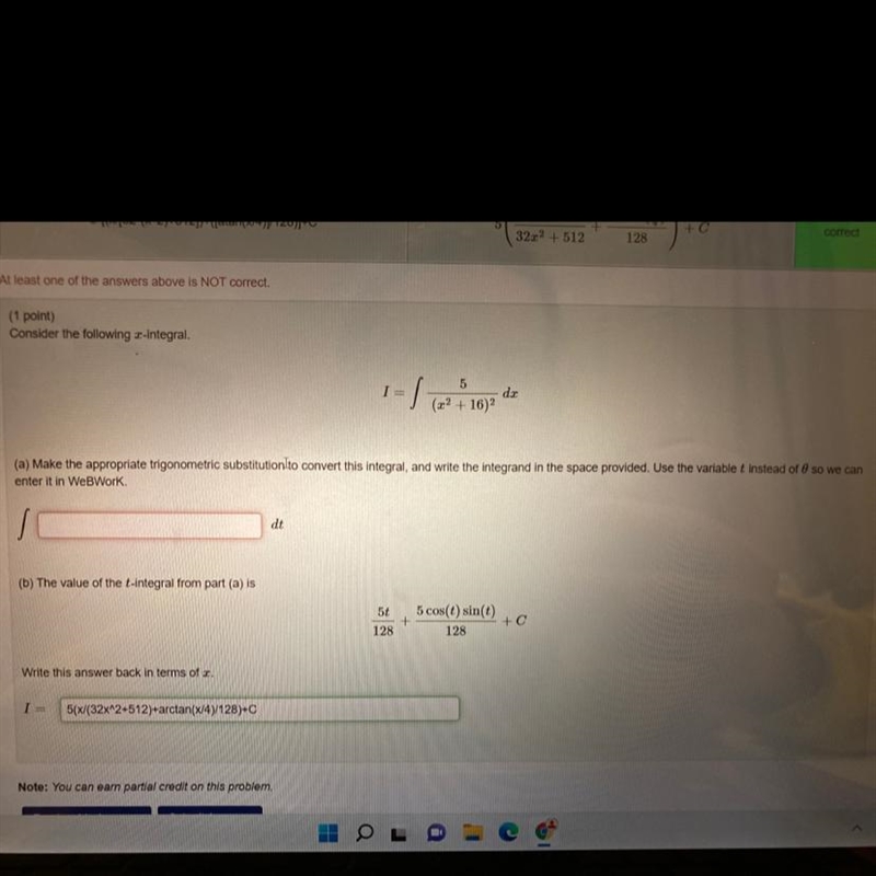 Make the appropriate trigonometric substitution to convert this integral, and write-example-1