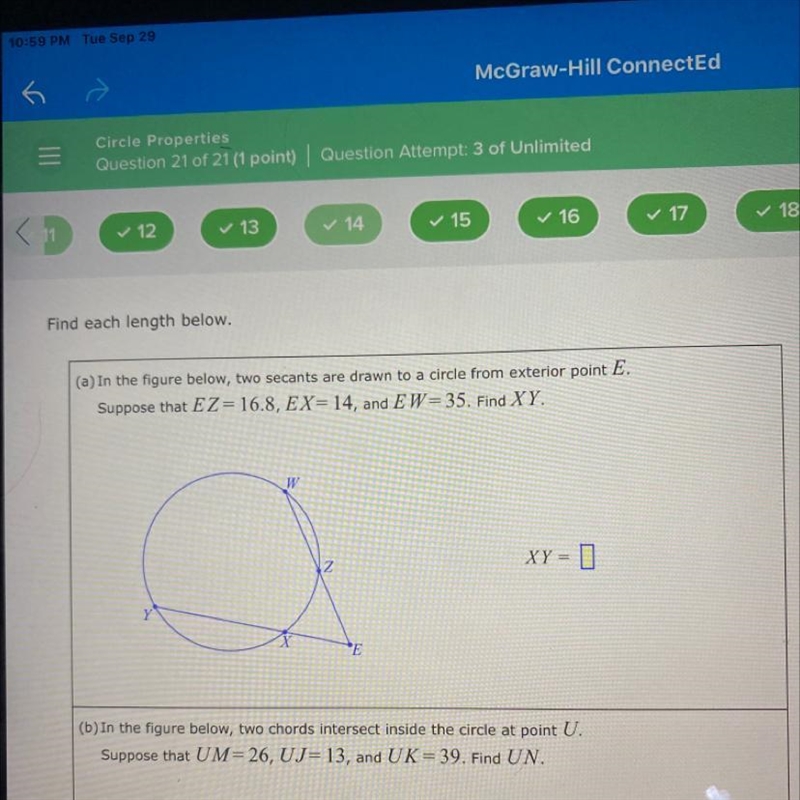 in the figure below, two seconds are drawn to a circle from an exterior point E. Suppose-example-1