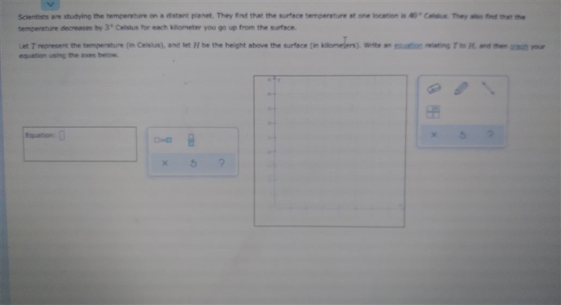 hello I'm stuck on this problem can you please help me I need to know the equation-example-1