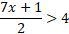 Solve the inequality for x. Show work-example-1