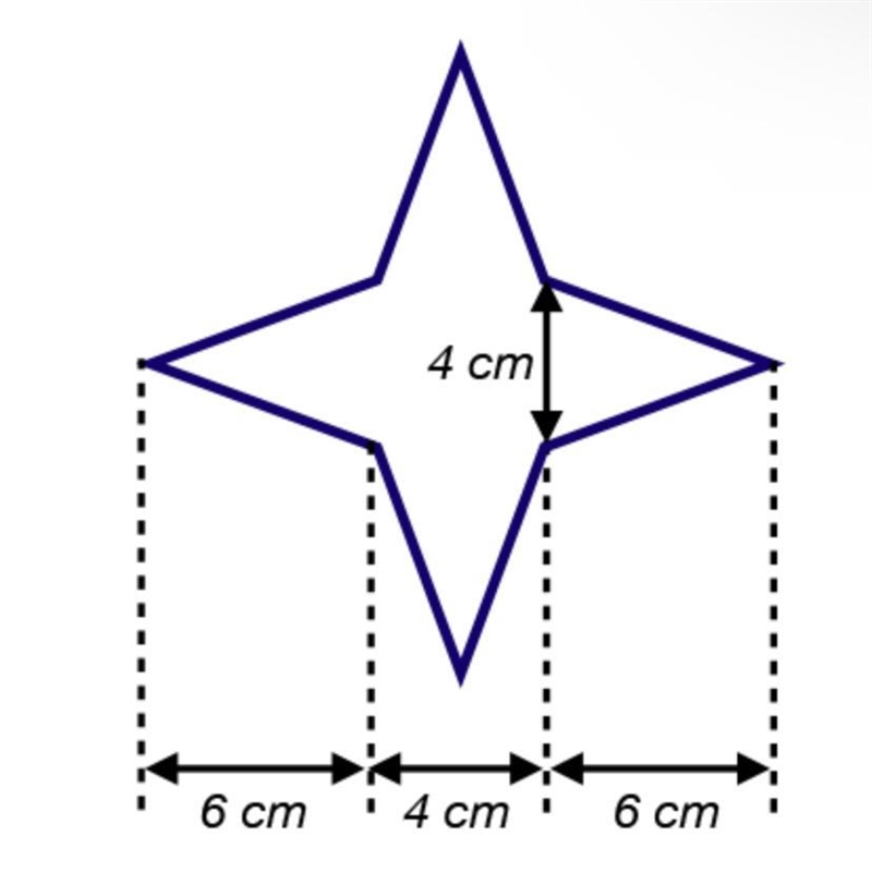 What is the area of the polygon A)96 cm2B)64 cm2C)256 cm2D)112 cm2-example-1