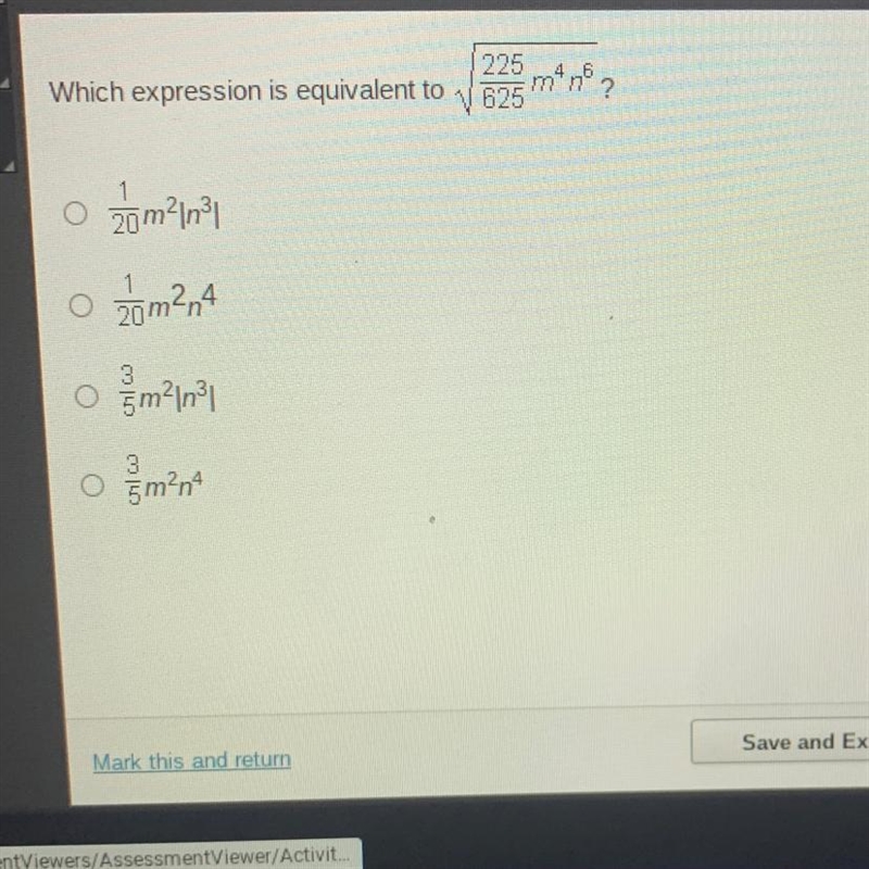 Which expression is equivalent to…-example-1