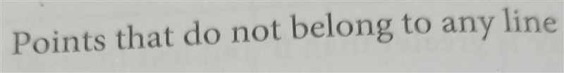 Points that don't belong to any line​-example-1