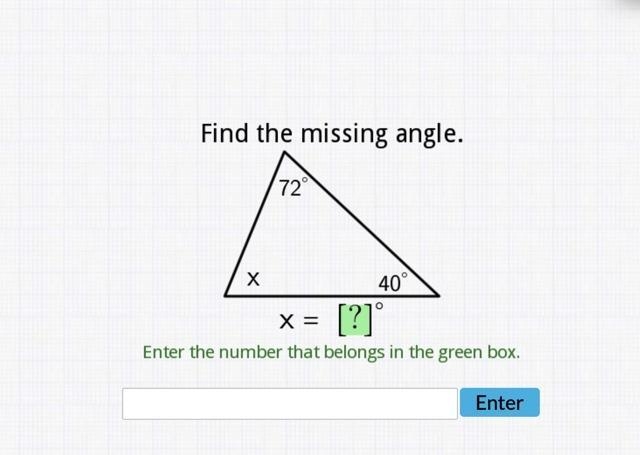 PLEASE HELP ME will give 5 stars image attached below on intro to angle sum theorem-example-1