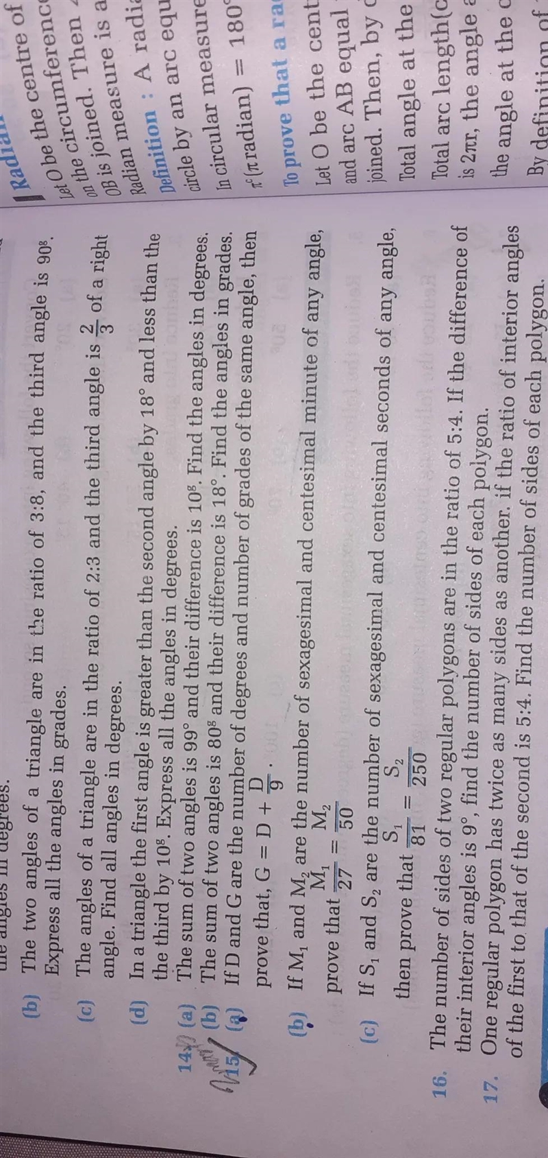 If M1 and M2 are the number of sexsimal and centesimal minute of any angle, prove-example-1