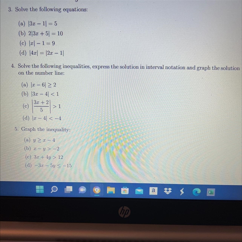 Solve the following inequalities,express the solution in interval notation and graph-example-1