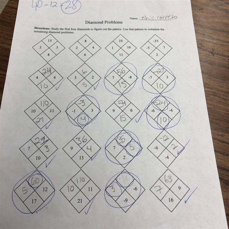 The operations that are on a circle are wrong, I need you to correct them, please-example-1