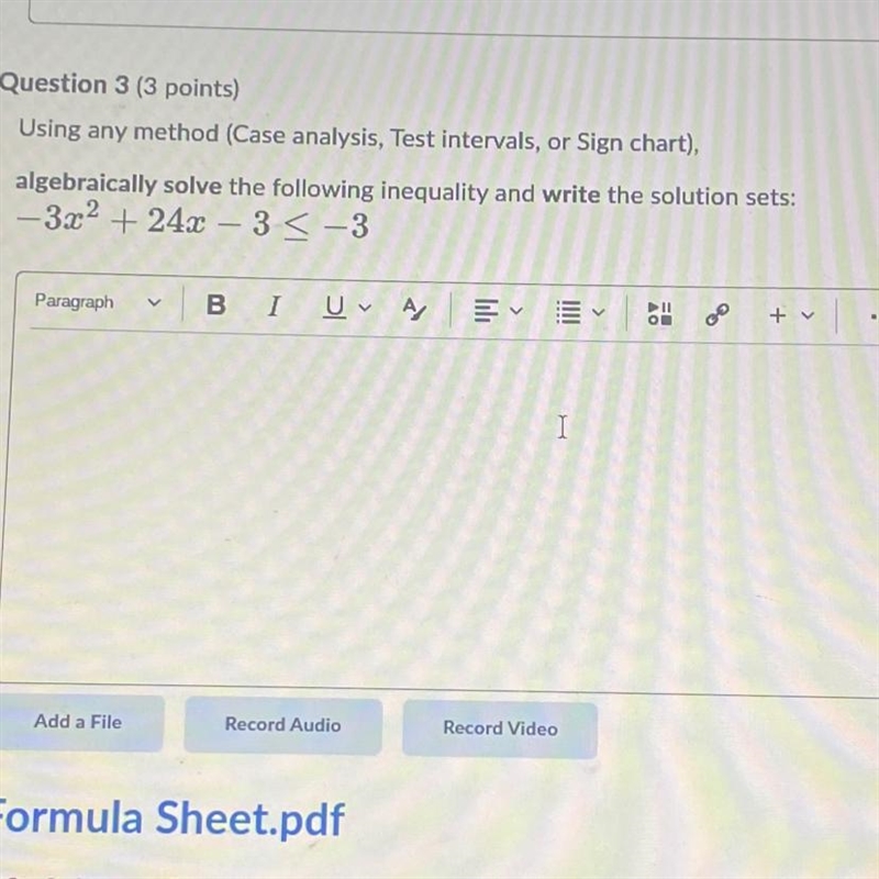 Help with question 3 inequalities using any of the 3 methods does not matter which-example-1