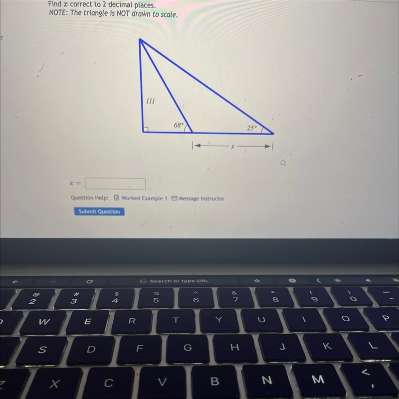 Find x correct to 2 decimal places-example-1