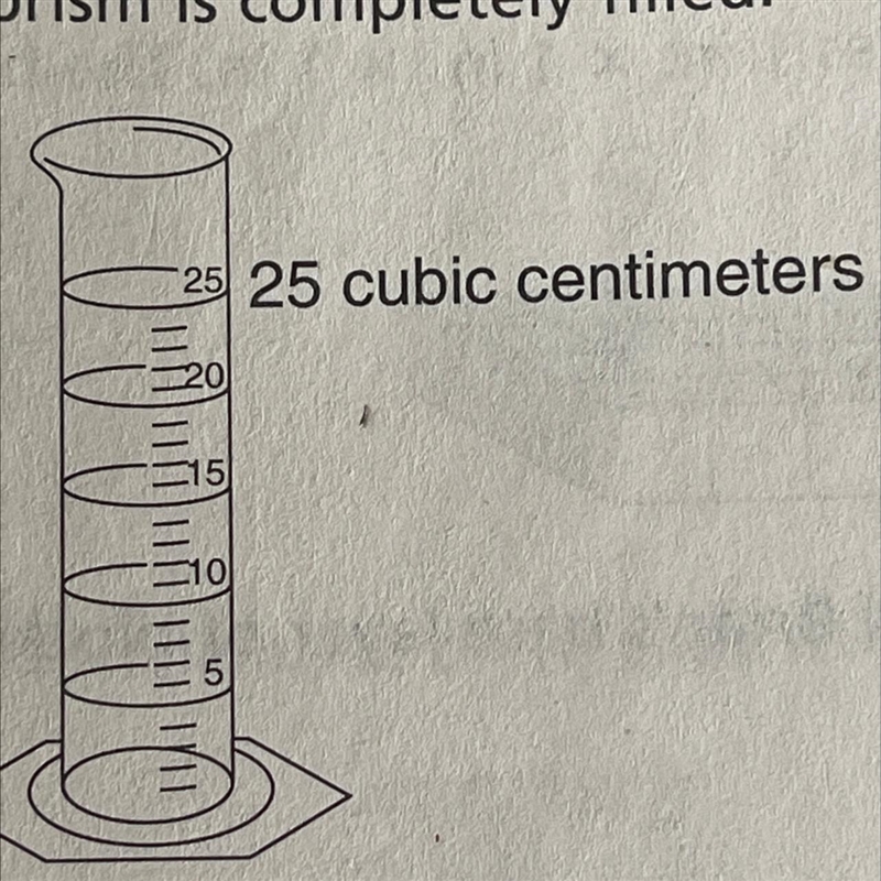 UNDERSTAND VOLUME When water is poured from the graduated cylinder below into a rectangular-example-1