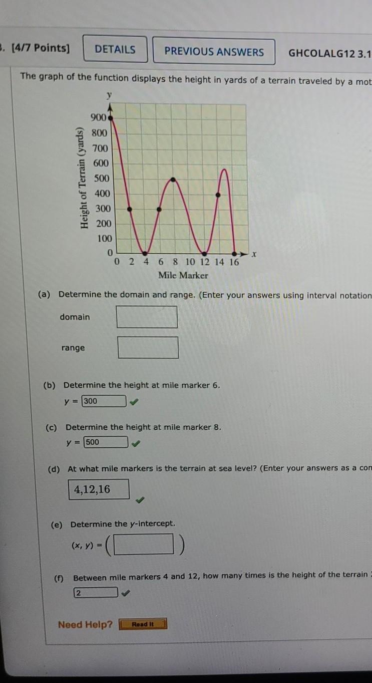 Determine the domain and range. (Enter your answers using interval notation.)Domain-example-1