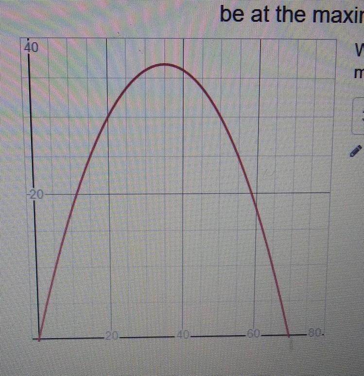 A soccer ball is kicked 70 feet in length and travels to a certain height. Look at-example-1