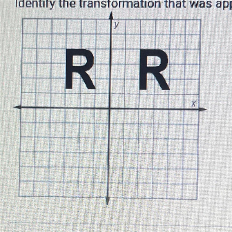 Identify the transformation that was applied to this letter. A. Reflection over the-example-1